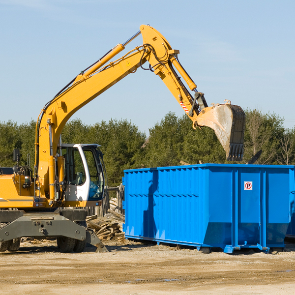 can i pay for a residential dumpster rental online in Tichigan WI